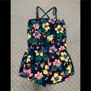 Girl’s Abercrombie & Fitch Floral Pool to Play Romper Size 13/14 NWTS